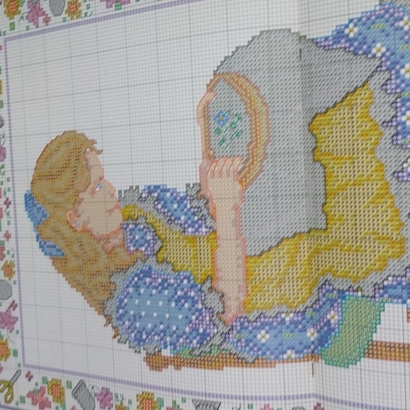 Mommy's Little Cross Stitcher cross stitch pattern only - Picture 7 of 11